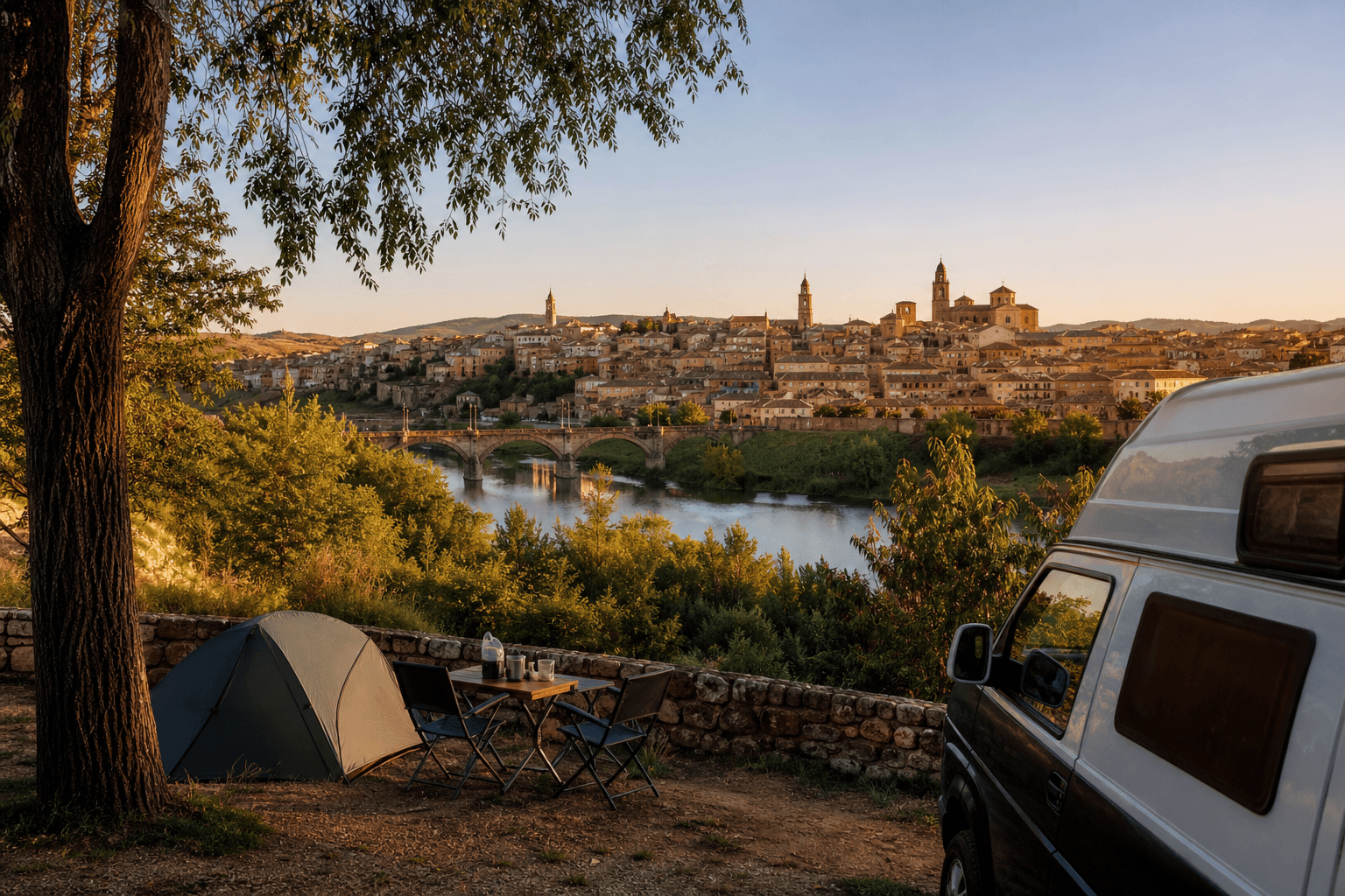 Ciudad — ambiente representativo del tipo de camping